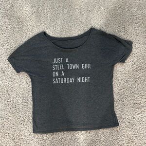 Women's Charcoal Graphic Tee - Short Sleeve